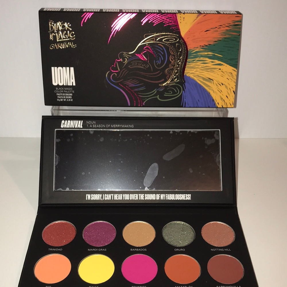 Uoma BLACK MAGIC CARNIVAL COLOR eyeshadow PALETTE NEW